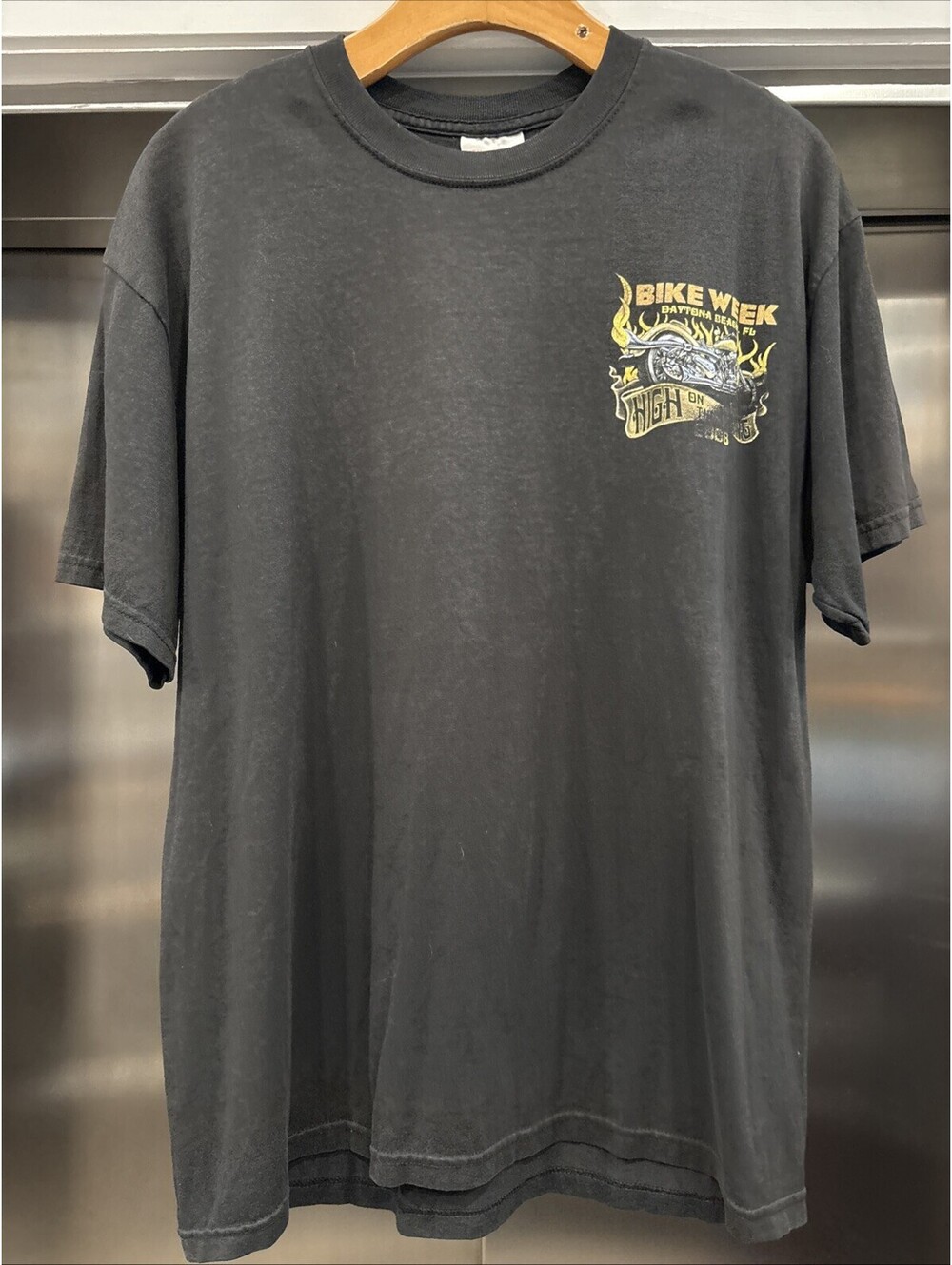 2008 Daytona Bike Week 67th Anniversary Eagle Shirt Mens Size L USA Black